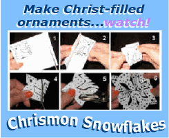 Chrismon snowflake ornaments