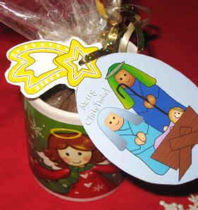 Cake in a Mug Nativity Ornament