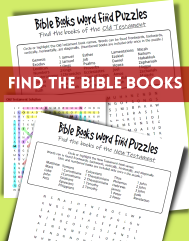 Old and New Testament word find word search puzzle