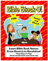 Bible card game, memorize the books of the Bible