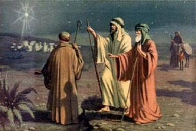 the shepherds visit jesus in the manger