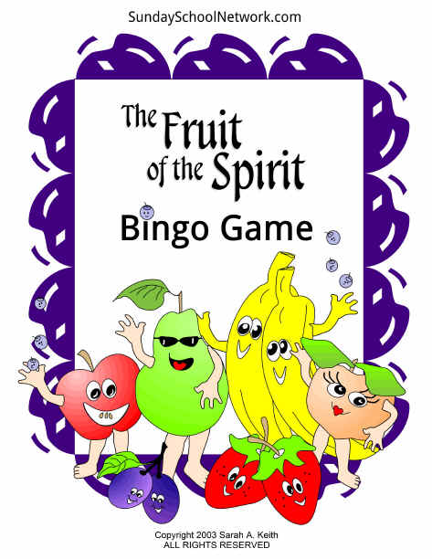 Fruit of the Spirit Bingo Game